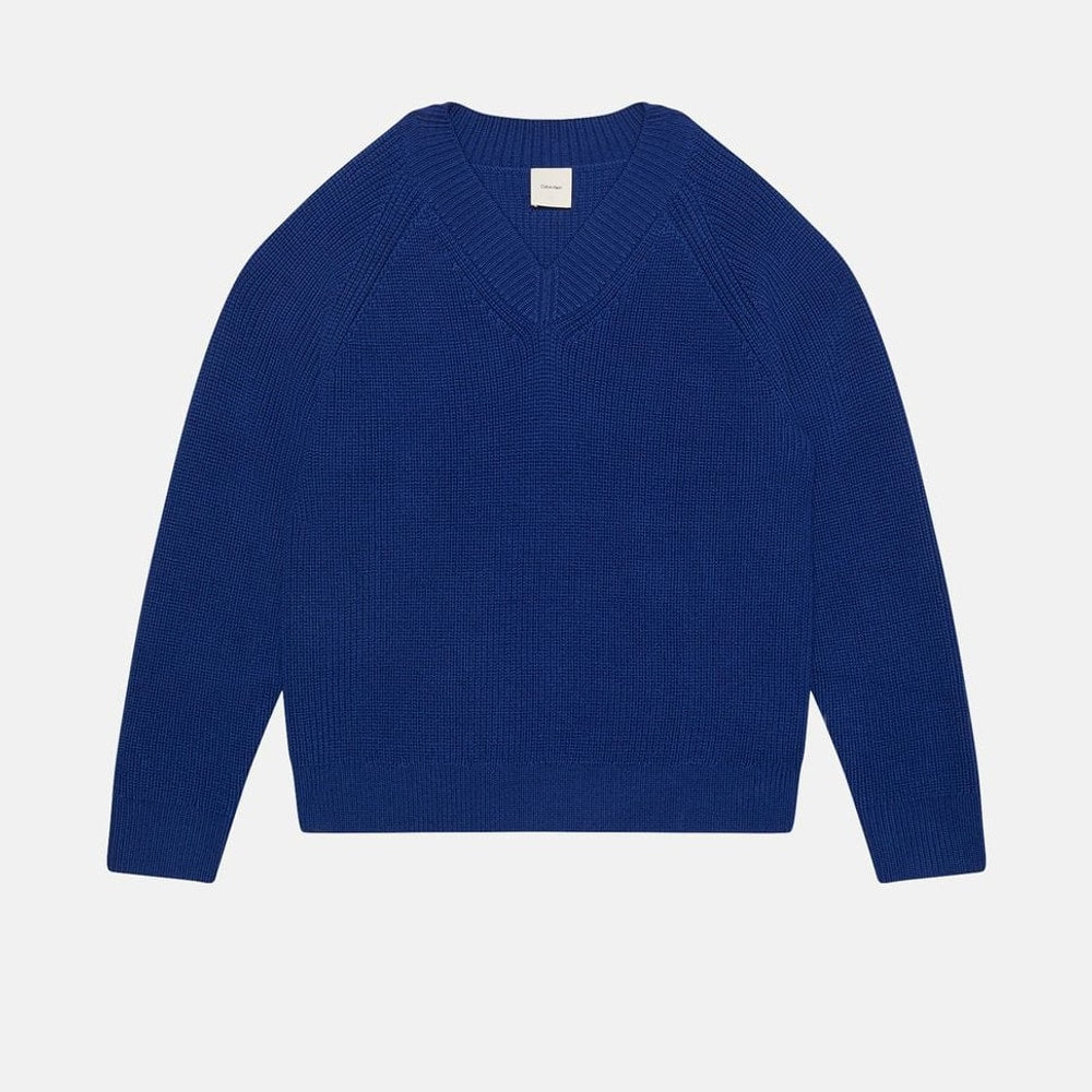 Calvin Klein Wool-blend pullover Blue – vêtements, bleu