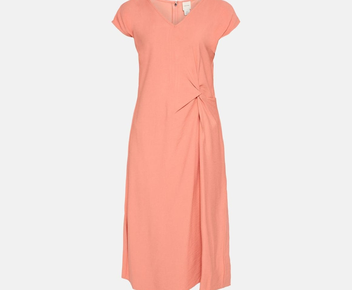 Calvin Klein Midi dress Orange – îmbrăcăminte, portocaliu