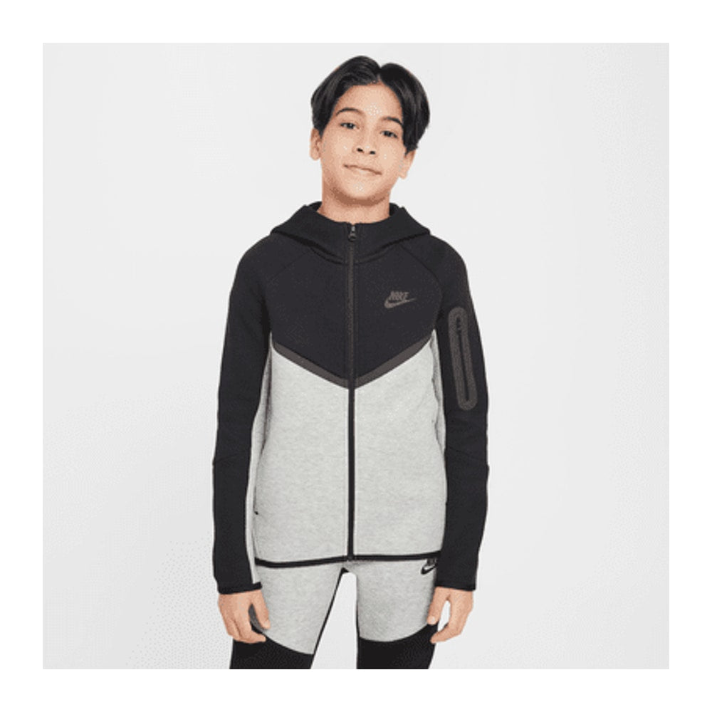 Nike Sportswear Tech Fleece Dark Grey Heather Černá Černá Černá – oblečení, šedá