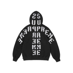 Supreme Mirrored Appliqué Hooded Sweatshirt Black