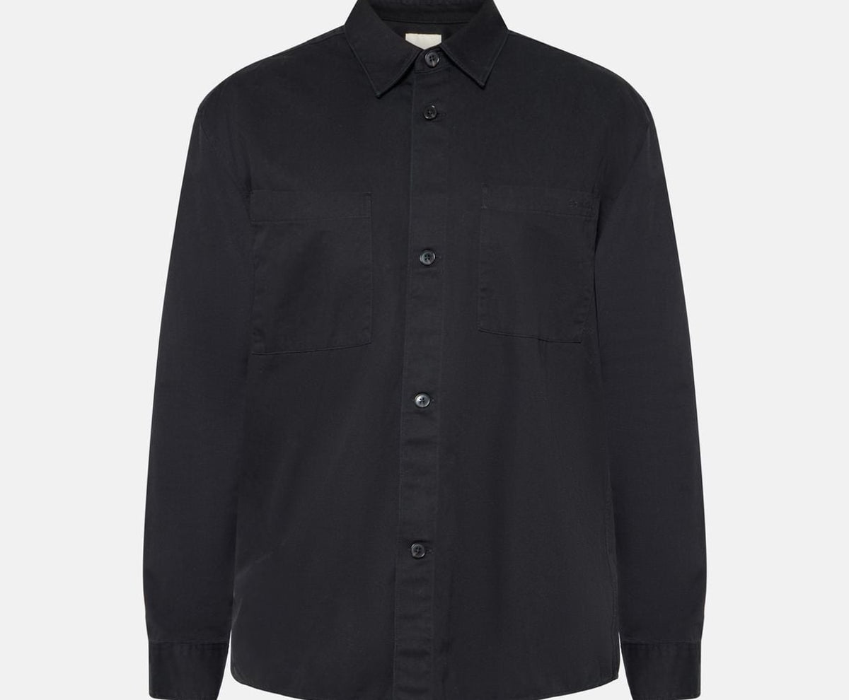 Calvin Klein Long-sleeved shirt - easy fit Black – kleding, zwart