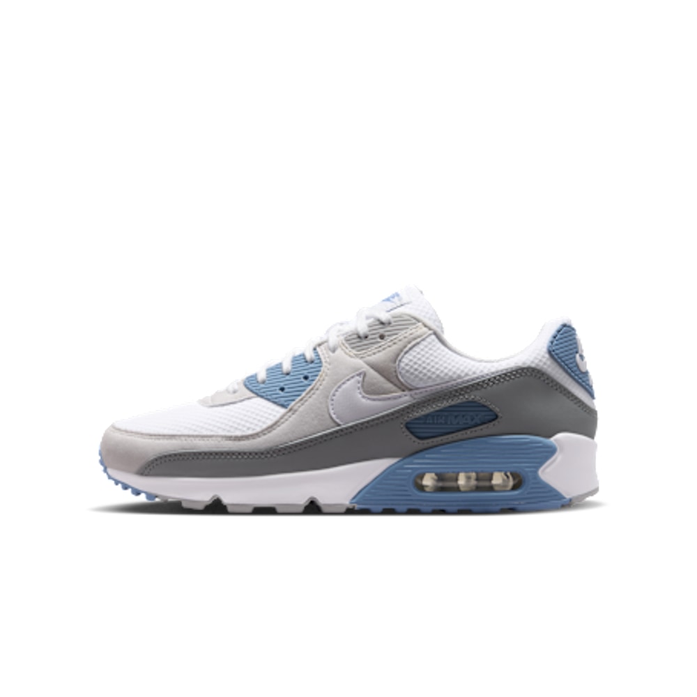 Nike Air Max 90 Bílá Light Smoke Grey Photon Dust Bílá – boty, šedá