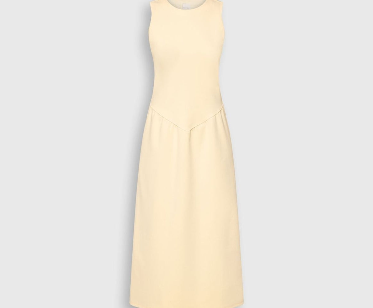 Calvin Klein Midi dress Light Yellow – одяг