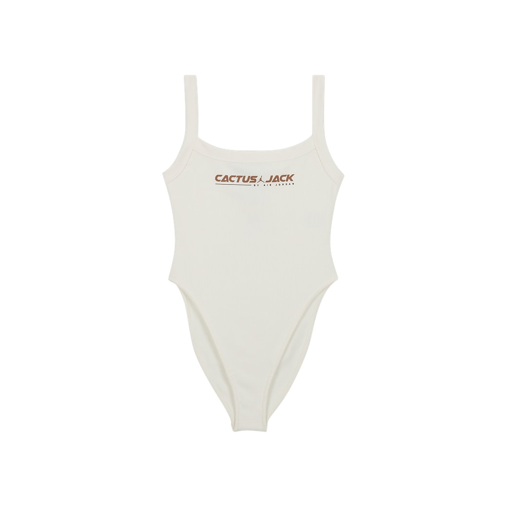 Cactus Jack by Travis Scott x Womens Air Jordan Bodysuit Sail – t-shirt, bianco