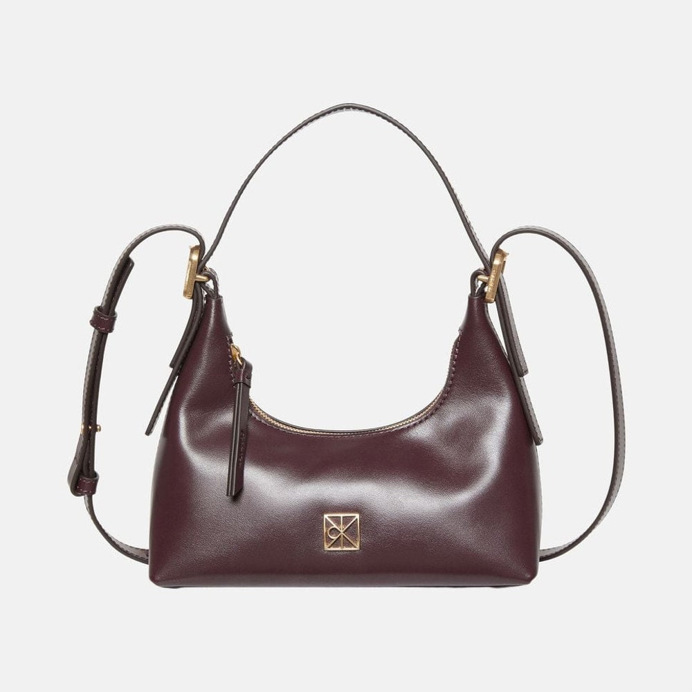 Calvin Klein Leather shoulder bag Red – taška, červená