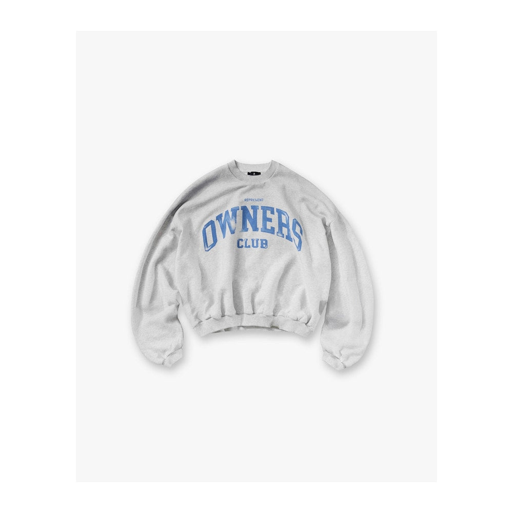 Represent Owners Club Sweater Sprayed Ice Grey Marl
