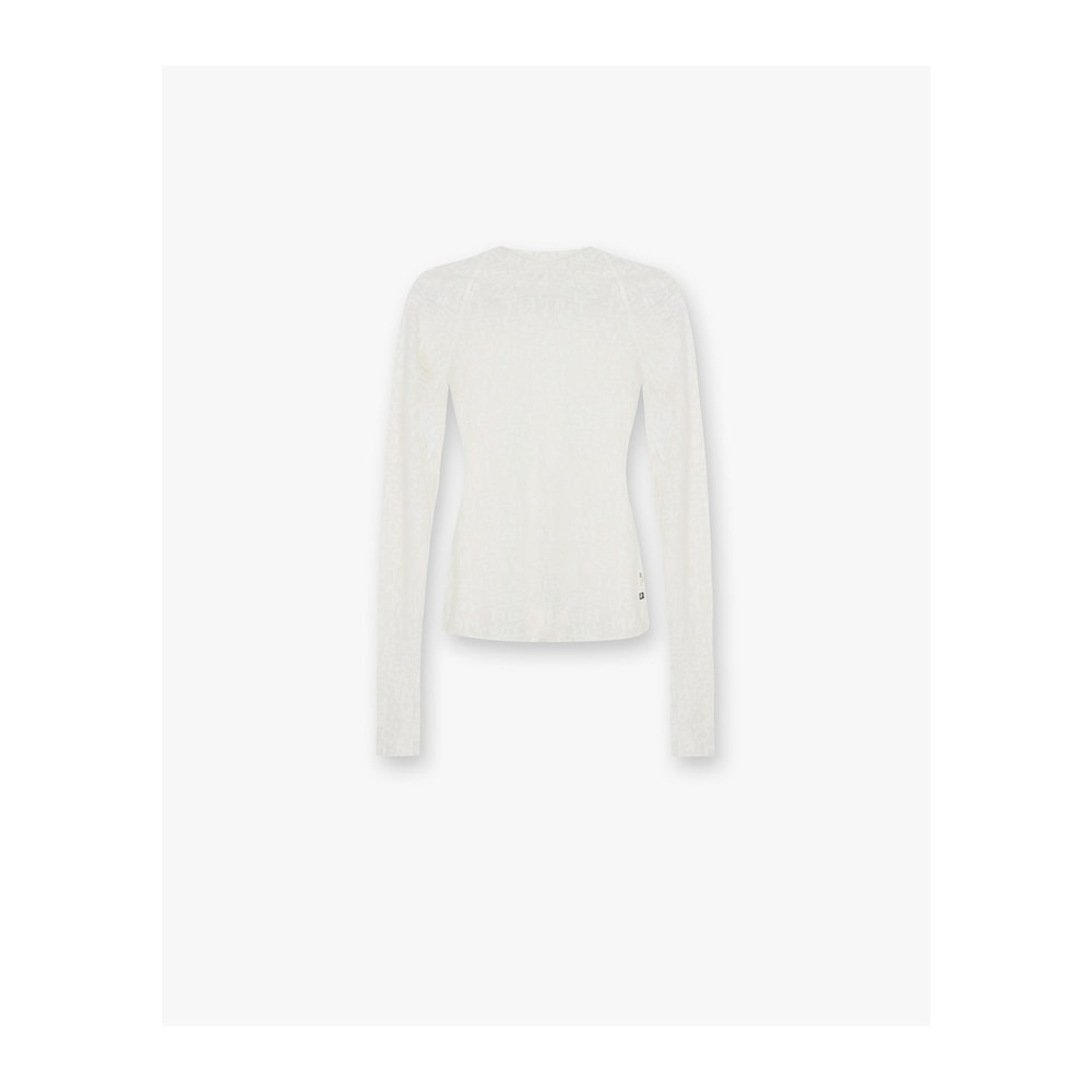 Represent 247 Performance Burnout Long Sleeve Off White
