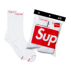 Supreme Hanes Socks White (4pack)