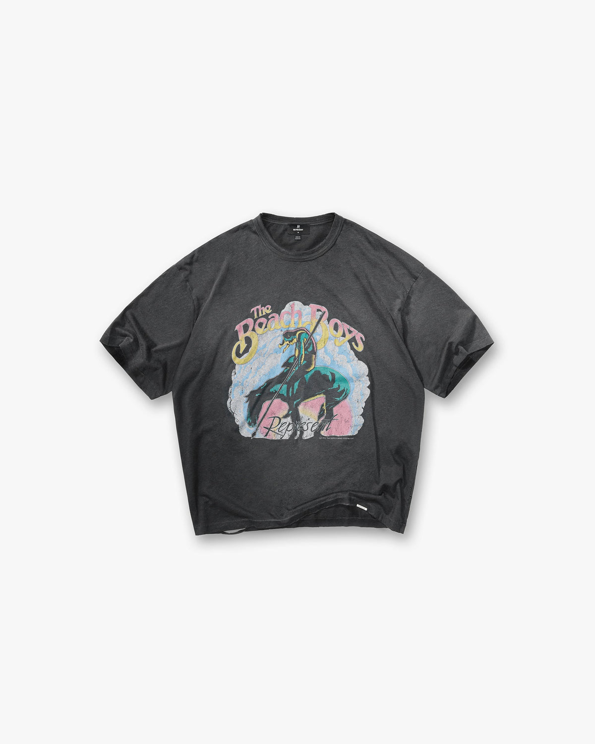 Represent x Beach Boys Endless Summer T-Shirt Stained Black