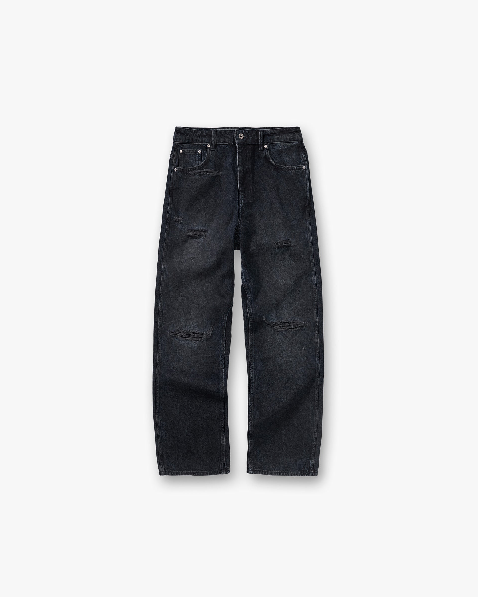Represent R3 Distressed Baggy Denim Petrol