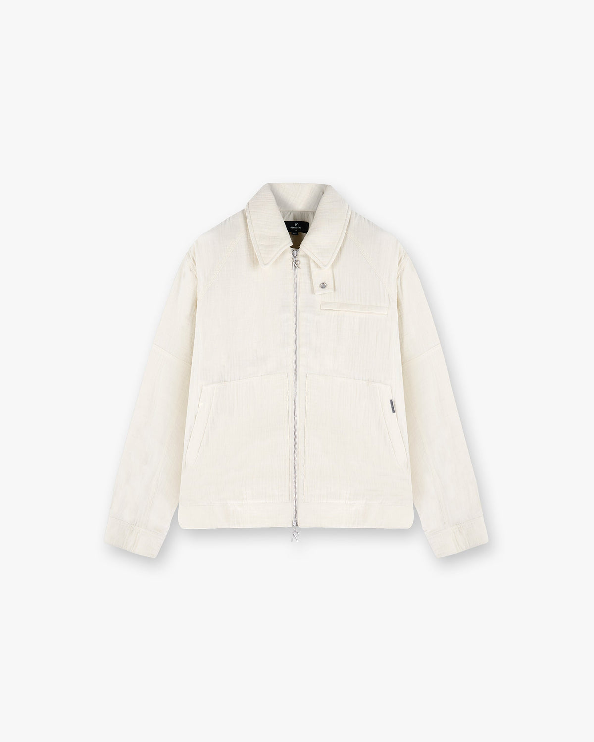 Represent Crinkle Trucker Jacket Ecru