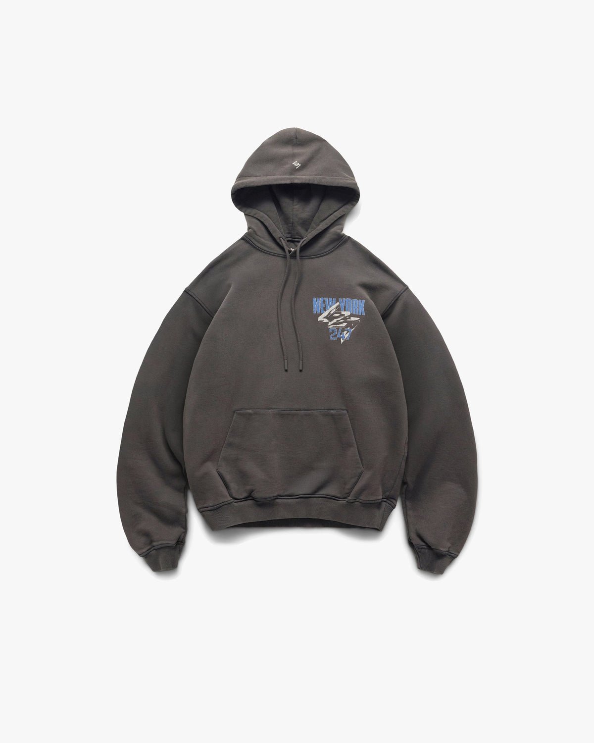 Represent 247 New York Hoodie Washed Grey – huvtröja