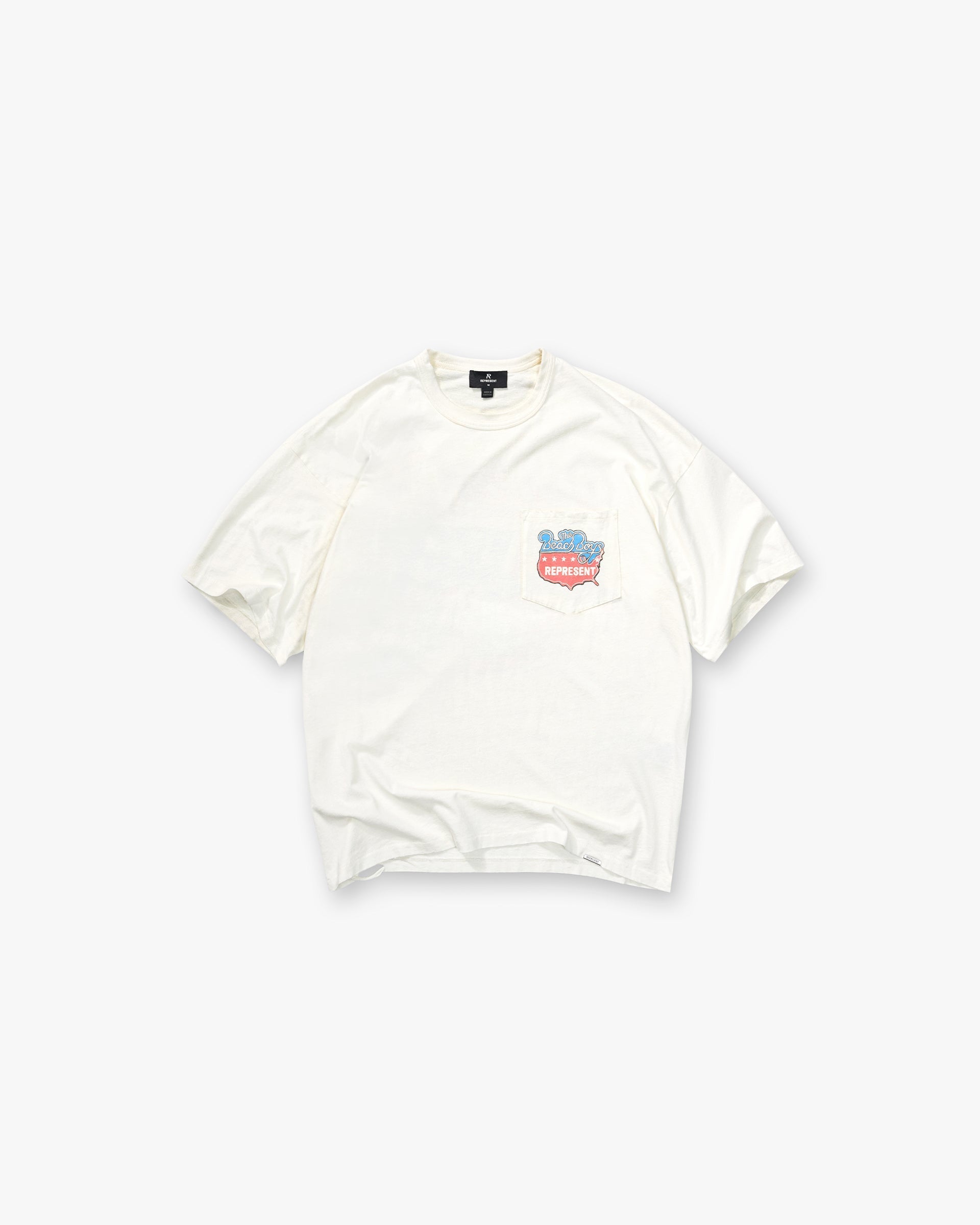 Represent x Beach Boys Americas Band T-Shirt Flat White