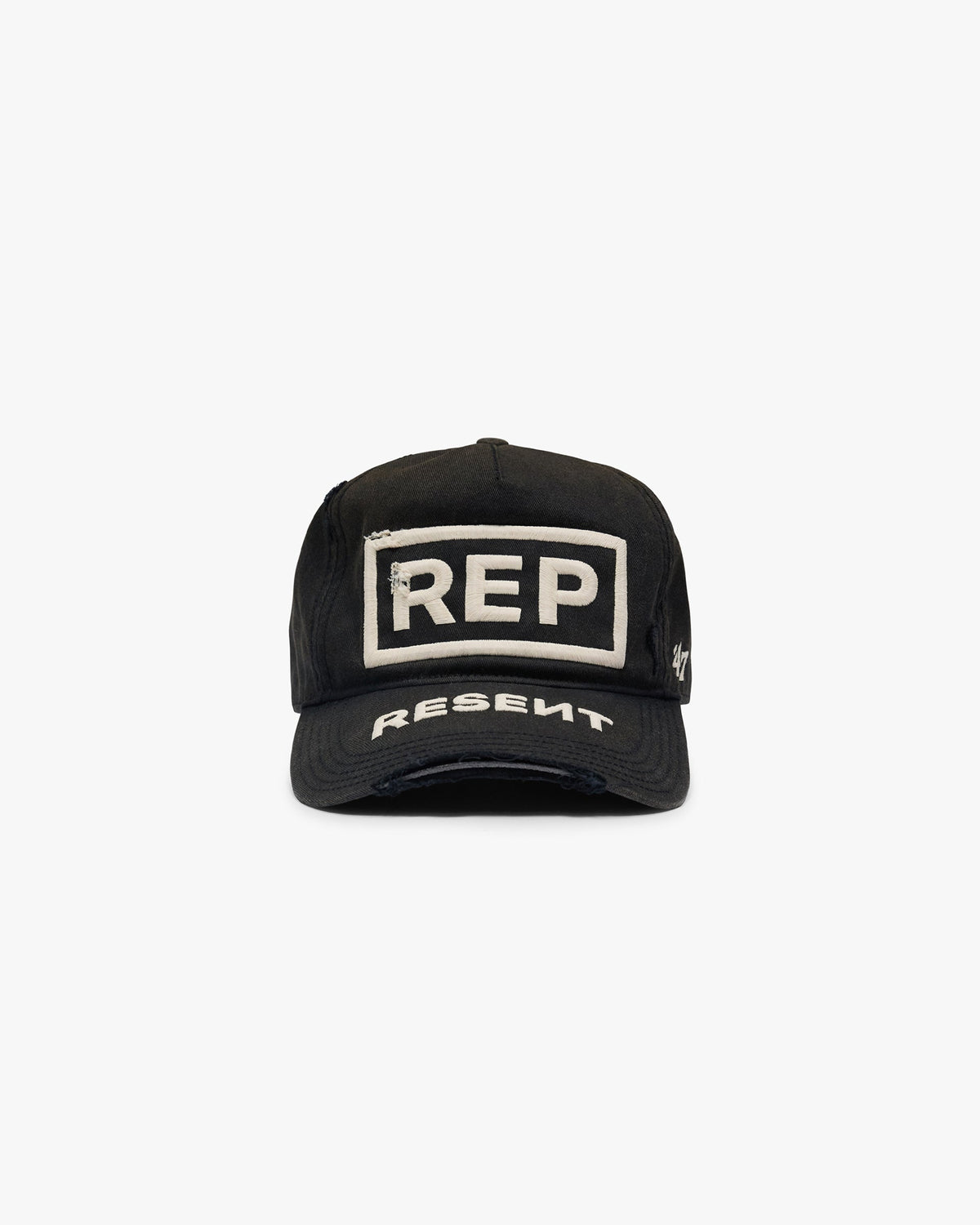 Represent X 47 Resent Cap Washed Black