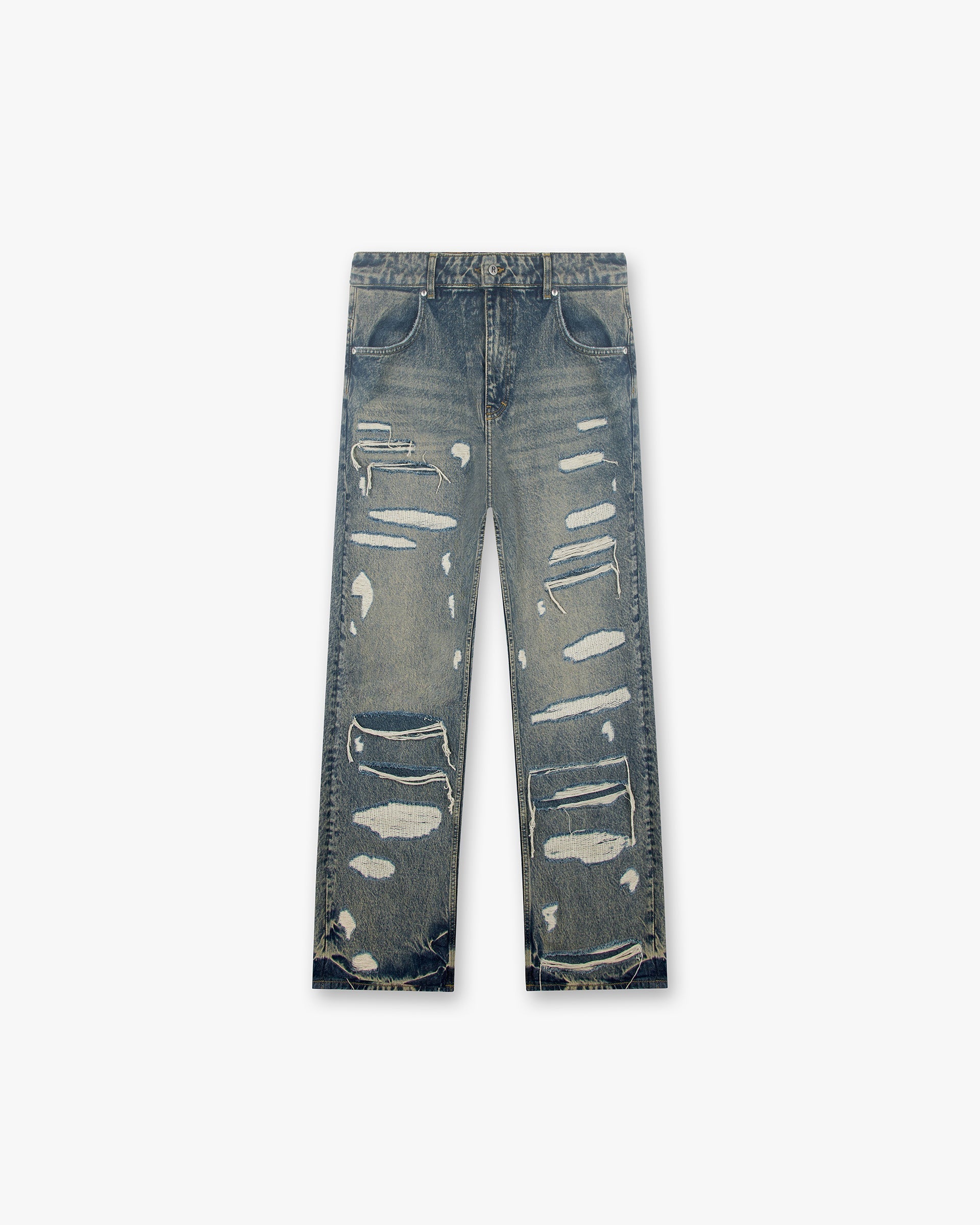 Represent R3D Double Destroyer Baggy Denim Blue Cream