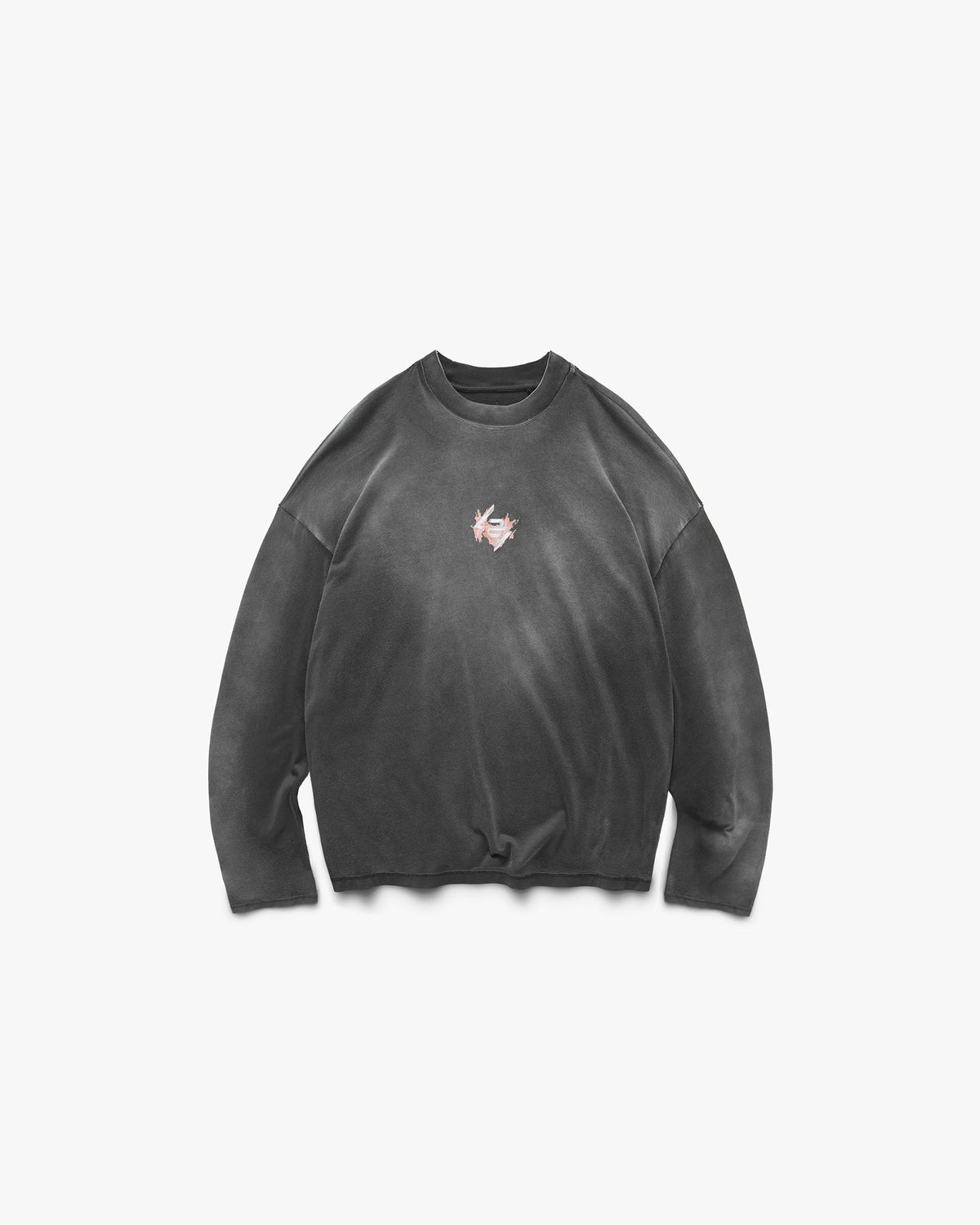 Represent 247 Ignite Long Sleeve T-Shirt Stained Black Wash