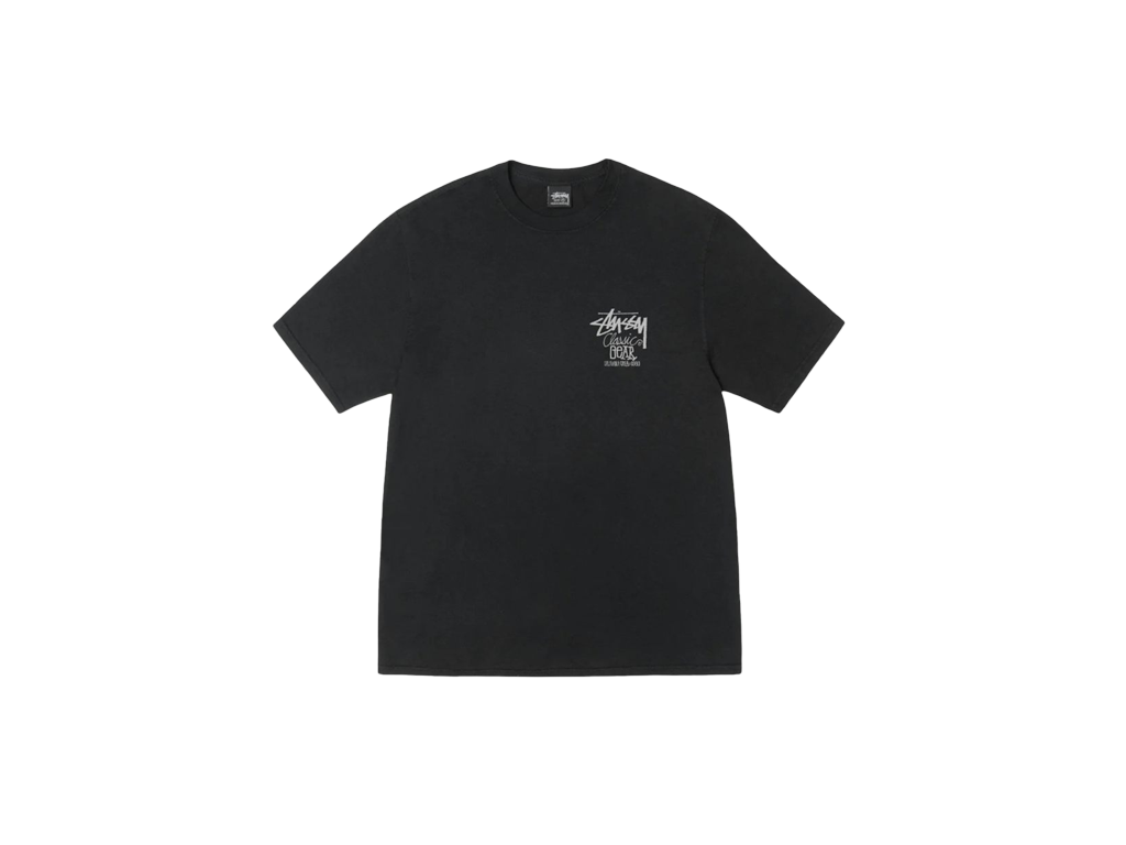 Stussy Dice Pigment Dyed Tee Black-Stüssy-pikastore.cz