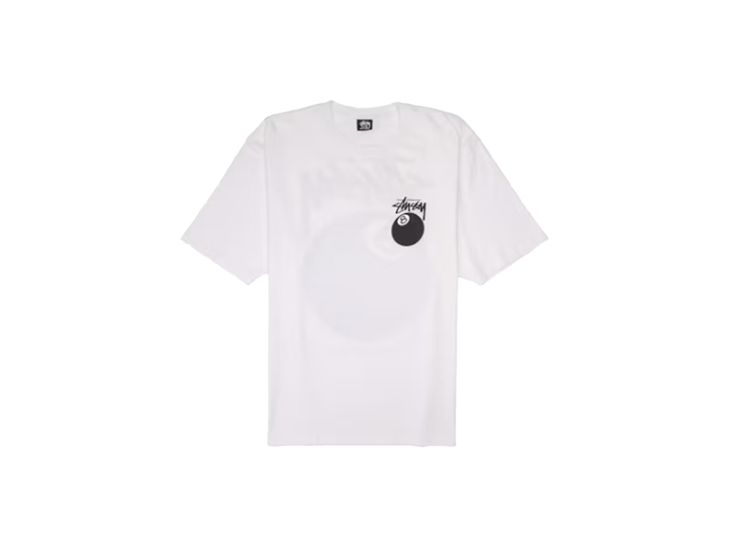 Stussy 8 Ball Tee White-Stüssy-pikastore.cz